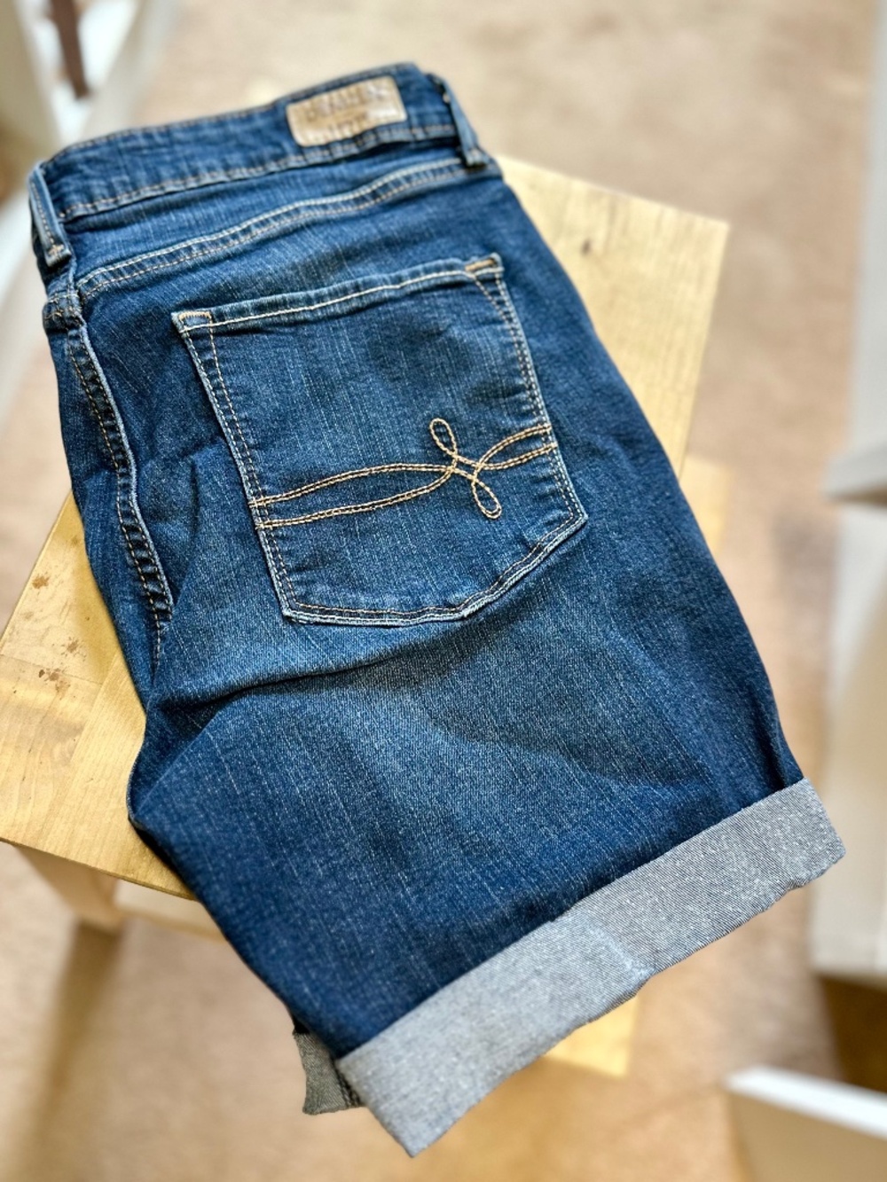 Girls Denizen Levi's Denim Jean Shorts size 10 youth